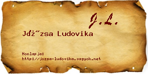 Józsa Ludovika névjegykártya
